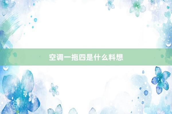 空调一拖四是什么料想