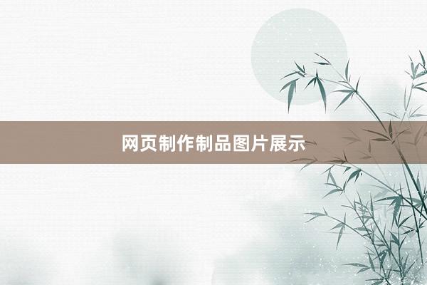 网页制作制品图片展示