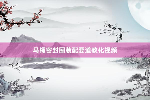 马桶密封圈装配要道教化视频